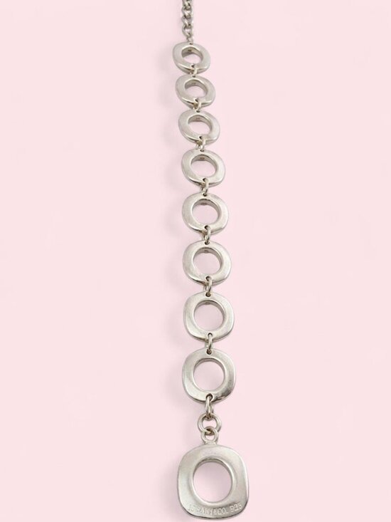 Tiffany & Co. Jewelry - Vintage Square Cushion Toggle Link Sterling Silver Tiffany & Co